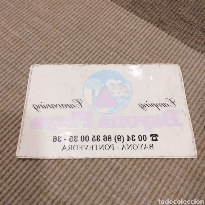 Pegatinas de colecci&oacute;n: Pegatina Camping Bayona Playa