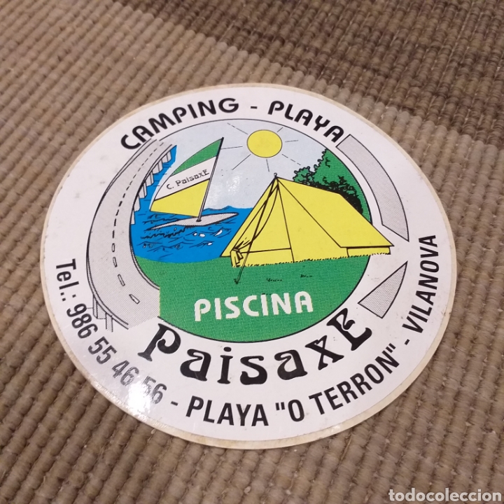 Pegatinas de colecci&oacute;n: Pegatina Camping Paisaxe - Foto 1