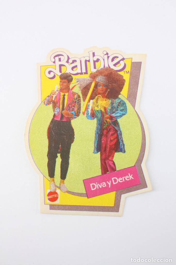 Pegatinas de colecci&oacute;n: Pegatina / cromo / adhesivo Barbie Rockers / Rockstars Diva y Derek - Mattel Spain, 1986