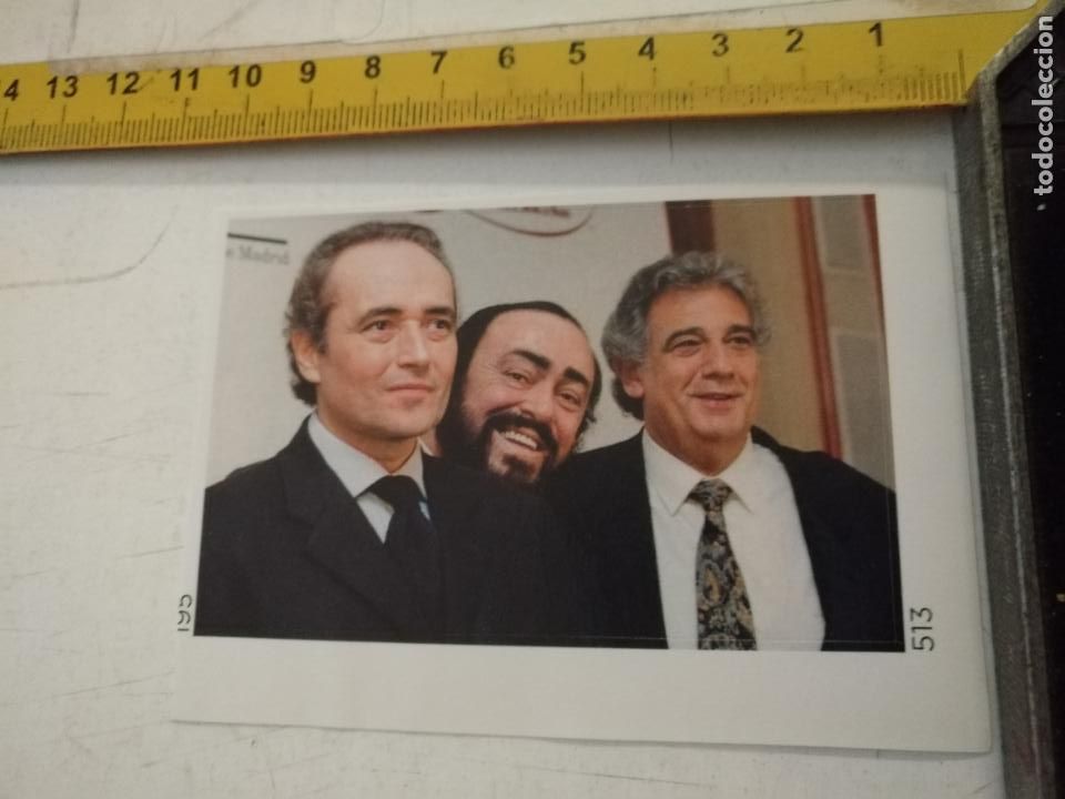 Pegatinas de colecci&oacute;n: PEGATINA CROMO ADHESIVO REF: 513 - tres tenores josep carreras luciano pavarotti y placido domingo
