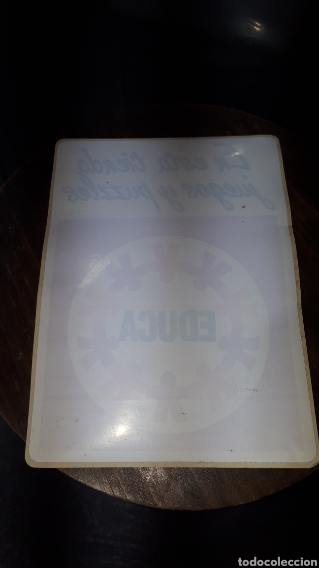 Pegatinas de colecci&oacute;n: Pegatina para cristal PUZZLES EDUCA A&Ntilde;OS 70