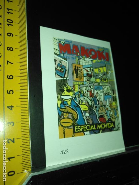 Pegatinas de colecci&oacute;n: PEGATINA CROMO ADHESIVO REF: 422 especial la movida madrile&ntilde;a , makoki portada comic