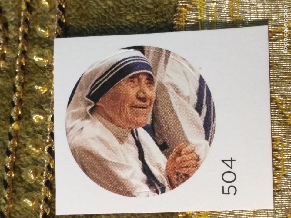 Sammlung von Aufklebern: PEGATINA CROMO ADHESIVO redondo troquelado 2,6 cm - madre santa teresa de calcuta