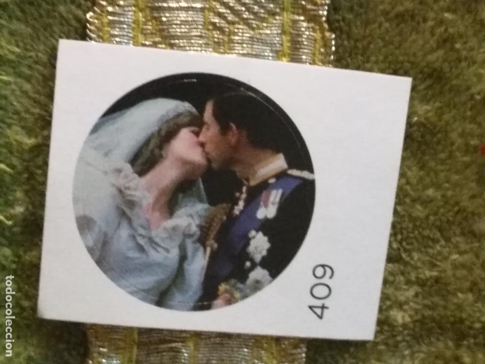 Autocollants de collection: PEGATINA CROMO ADHESIVO redondo troquelado 2,6 cm - boda carlos de inglaterra y diana spencer