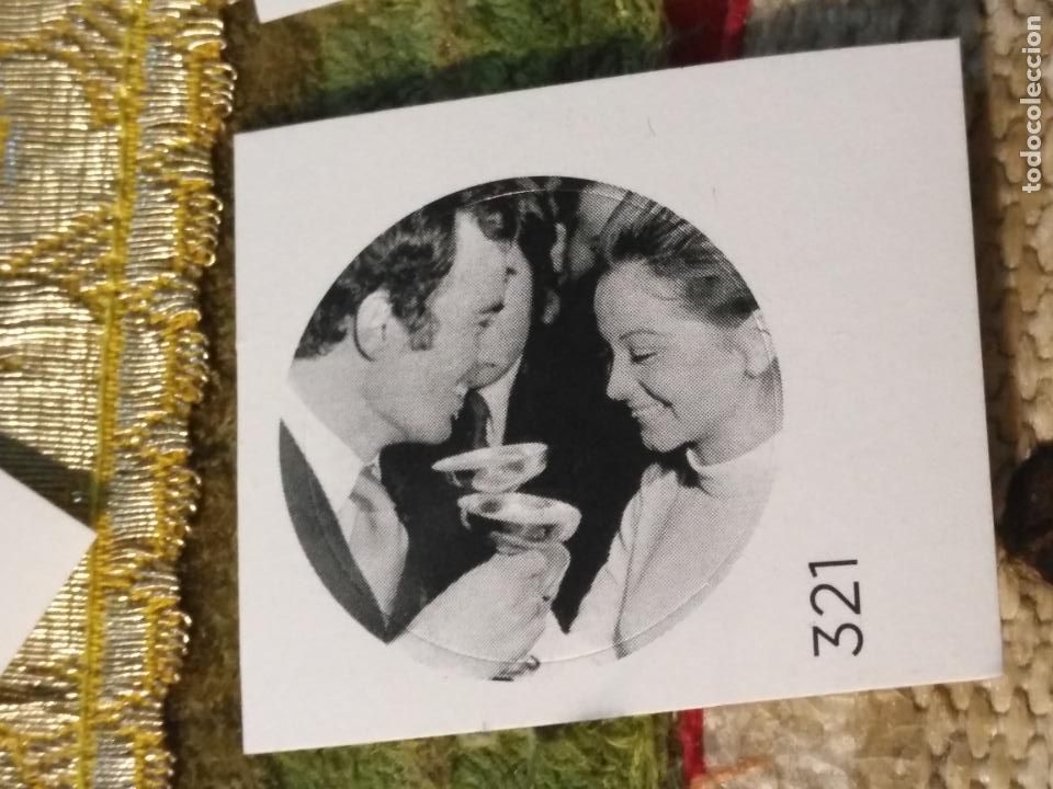 Sammlung von Aufklebern: PEGATINA CROMO ADHESIVO redondo troquelado 2,6 cm - boda cantante julio iglesias isabel preysler