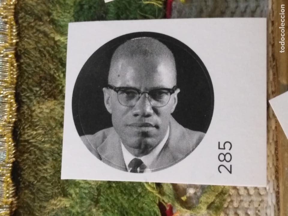 Sammlung von Aufklebern: PEGATINA CROMO ADHESIVO redondo troquelado 2,6 cm - politica malcolm x