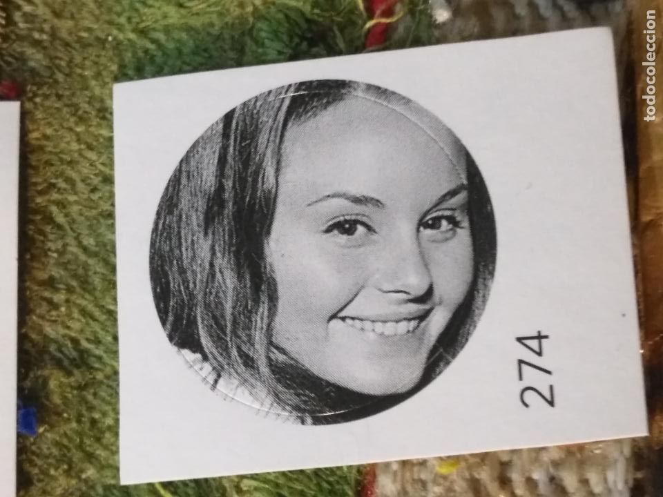 Sammlung von Aufklebern: PEGATINA CROMO ADHESIVO redondo troquelado 2,6 cm - musica cantante rocio durcal