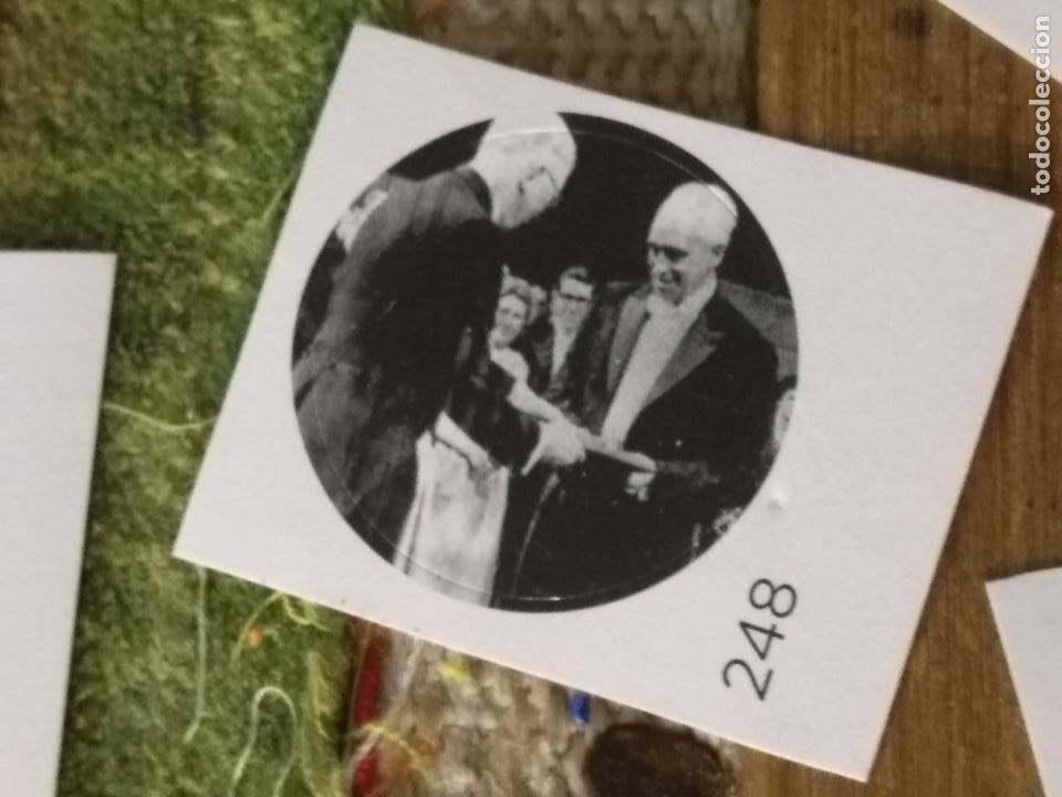 Sammlung von Aufklebern: PEGATINA CROMO ADHESIVO redondo troquelado 2,6 cm - medicina severo ochoa nobel rey gustavo