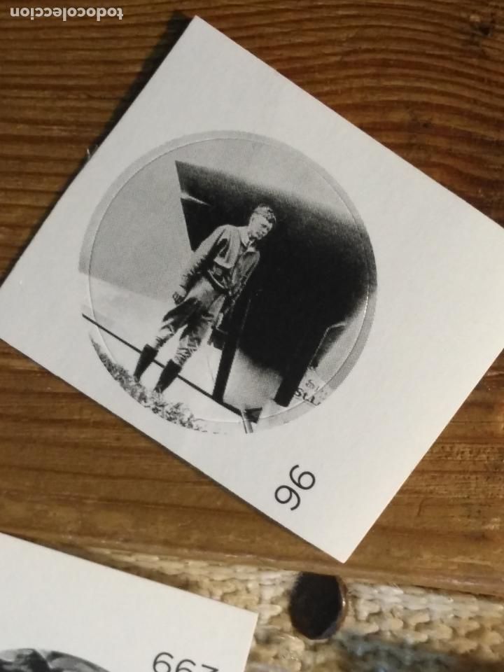 Sammlung von Aufklebern: PEGATINA CROMO ADHESIVO redondo troquelado 2,6 cm - aviacion charles lindbergh vuelo transoceanico