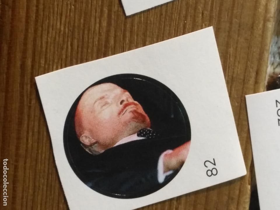 Sammlung von Aufklebern: PEGATINA CROMO ADHESIVO redondo troquelado 2,6 cm - la muerte de lenin
