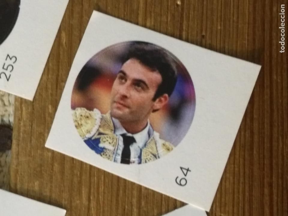 Sammlung von Aufklebern: PEGATINA CROMO ADHESIVO redondo troquelado 2,6 cm - torero enrique ponce