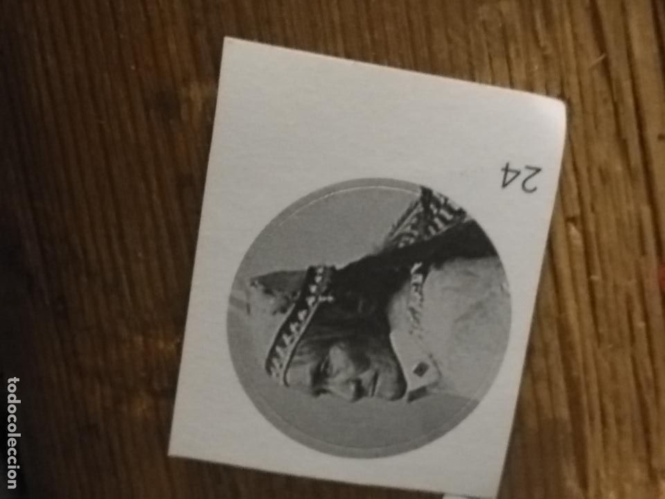 Autocollants de collection: PEGATINA CROMO ADHESIVO redondo troquelado 2,6 cm - jefe de los indios apaches de norteamerica