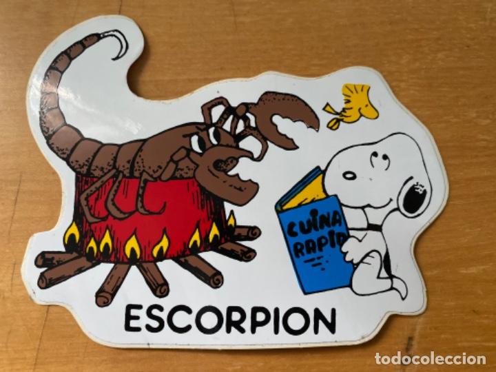 Pegatinas de colecci&oacute;n: ANTIGUA PEGATINA SNOOPY ESCORPION