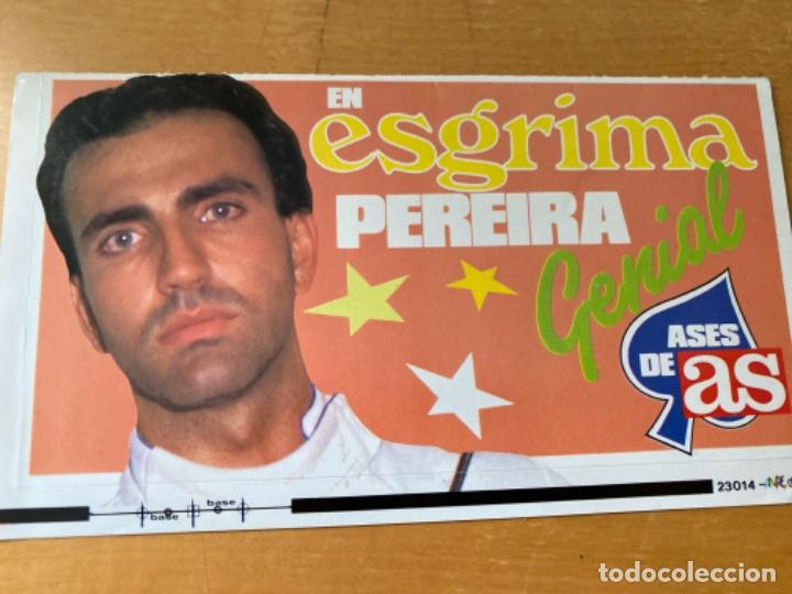 Pegatinas de colecci&oacute;n: ANTIGUA PEGATINA PEREIRA GENIAL ASES DE AS ESGRIMA