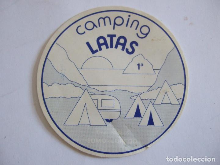 Pegatinas de colecci&oacute;n: PEGATINA CAMPING LATAS SOMO LOREDO -  7CM - ALGUNAS MARCAS