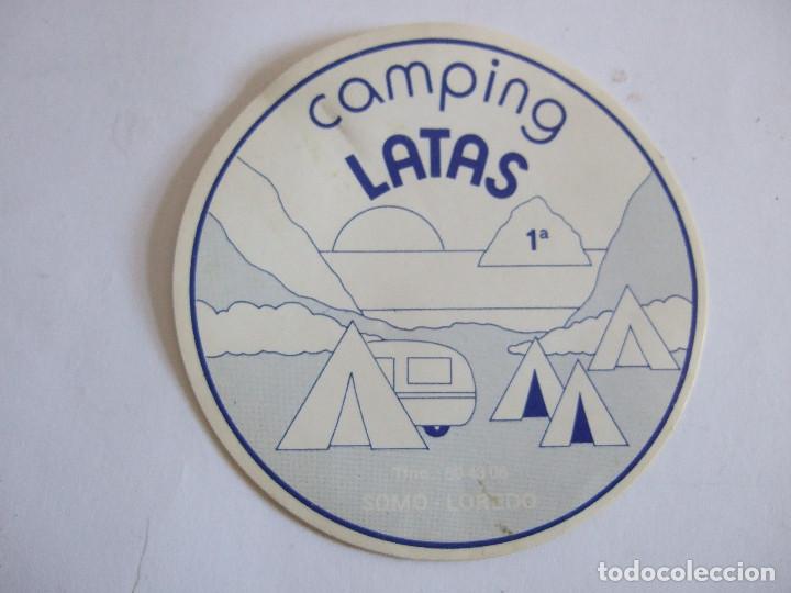 Pegatinas de colecci&oacute;n: PEGATINA CAMPING LATAS SOMO LOREDO - 7CM - ALGUNAS MARCAS