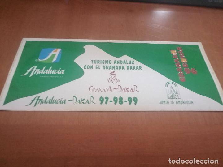 Pegatinas de colecci&oacute;n: GRANADA DAKAR 96. TURISMO ANDALUCIA. PEGATINA. PROMO. SIN USO. BUEN ESTADO. DIFICIL