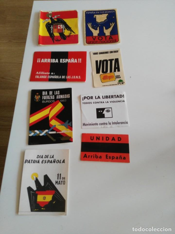 Pegatinas de colecci&oacute;n: LOTE 8 PEGATINAS POLITICAS -