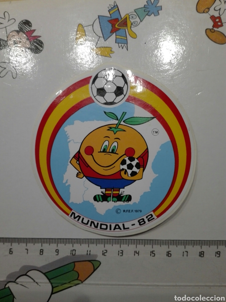 Pegatinas de colecci&oacute;n: PEGATINA.MUNDIAL FUTBOL ESPA&Ntilde;A 1982 NARANJITO