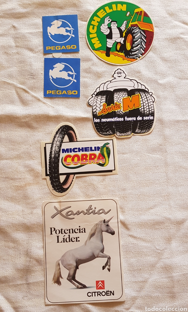 Pegatinas de colecci&oacute;n: Pegatinas pegado, Michelin y Citro&euml;n xantia