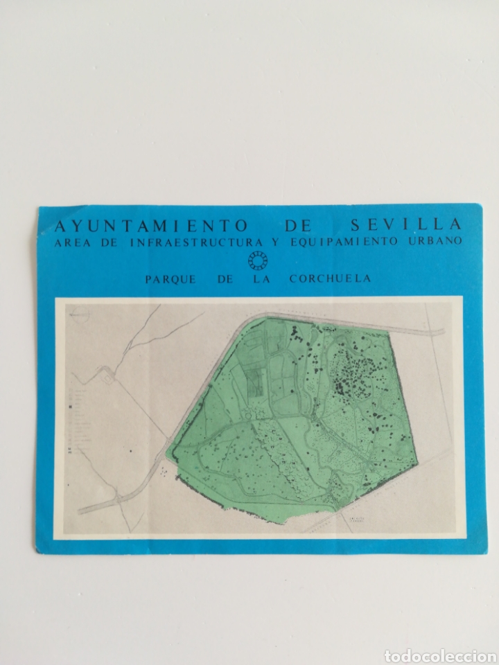 Autocolantes de cole&ccedil;&atilde;o: Pegatina Parque de la Corchuela. Ayuntamiento de Sevilla. Tama&ntilde;o120x95mm