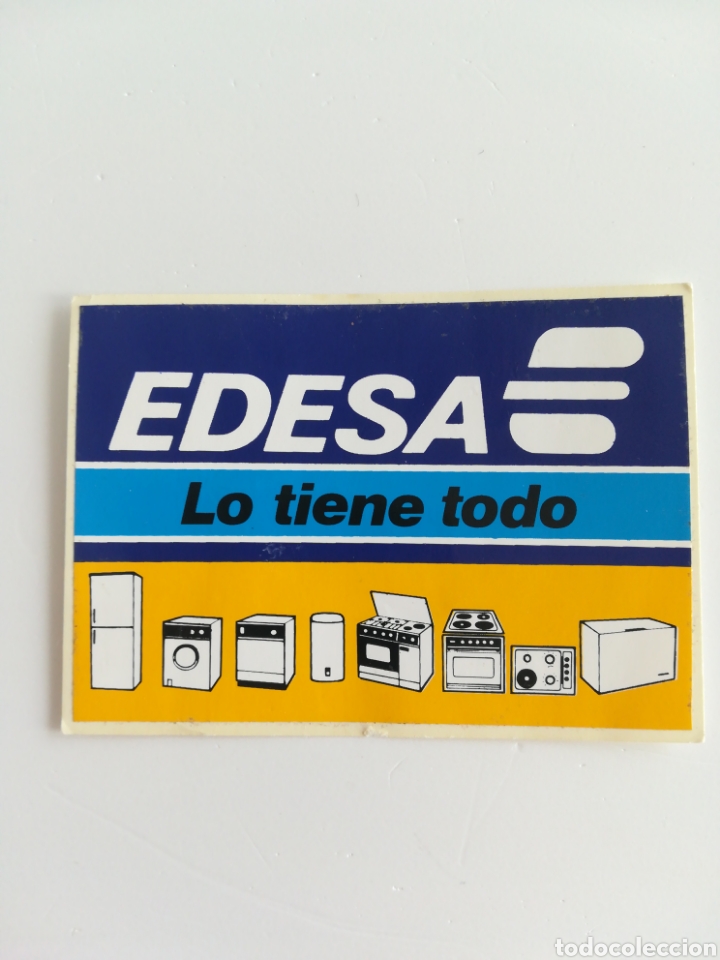 Autocolantes de cole&ccedil;&atilde;o: Pegatina electrodom&eacute;sticos Edesa. Lo tiene todo. Tama&ntilde;o 85x60mm