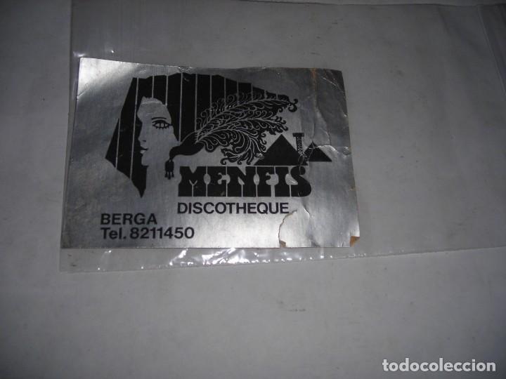 Pegatinas de colecci&oacute;n: pegatina discoteca menfis berga - Foto 1