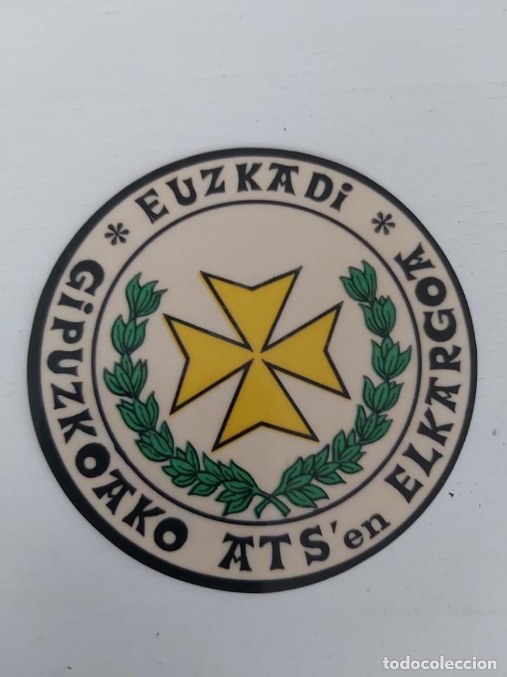 Pegatinas de colecci&oacute;n: PEGATINA ATS EN ELKARGOA. EUZKADI. EN BUEN ESTADO.