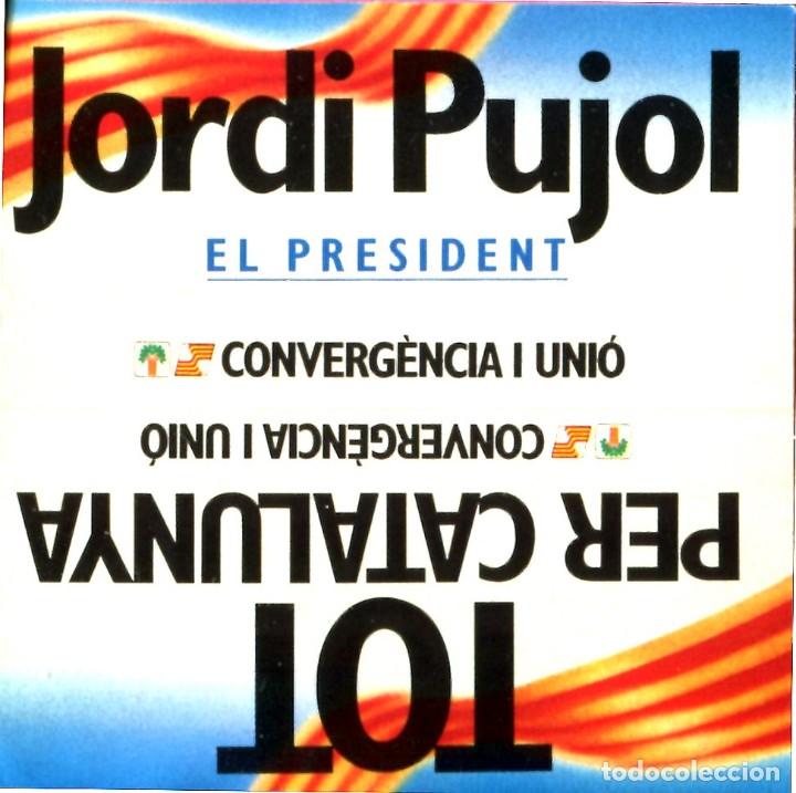 Pegatinas de colecci&oacute;n: PEGATINA POLITICA ADHESIVO * CONVERG&Egrave;NCIA I UNIO - JORDI PUJOL *