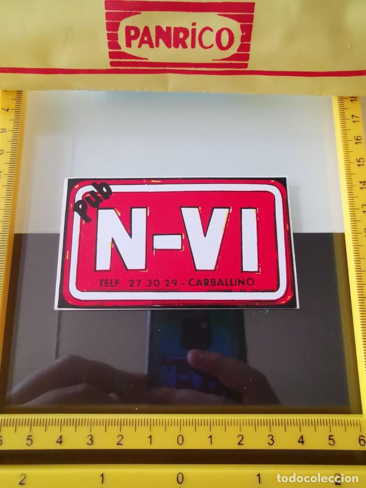 Pegatinas de colecci&oacute;n: CROMO PEGATINA SIN PEGAR PROMOSTAFF - DISCOTECA - PUB N-VI CARBALLINO