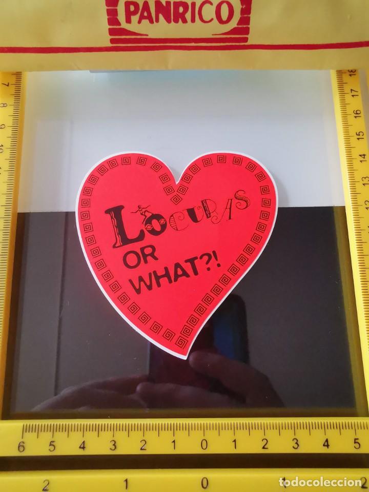 Pegatinas de colecci&oacute;n: CROMO PEGATINA SIN PEGAR PROMOSTAFF - MARCAS - TIENDA LOCURAS OR WHAT - CORAZ&Oacute;N