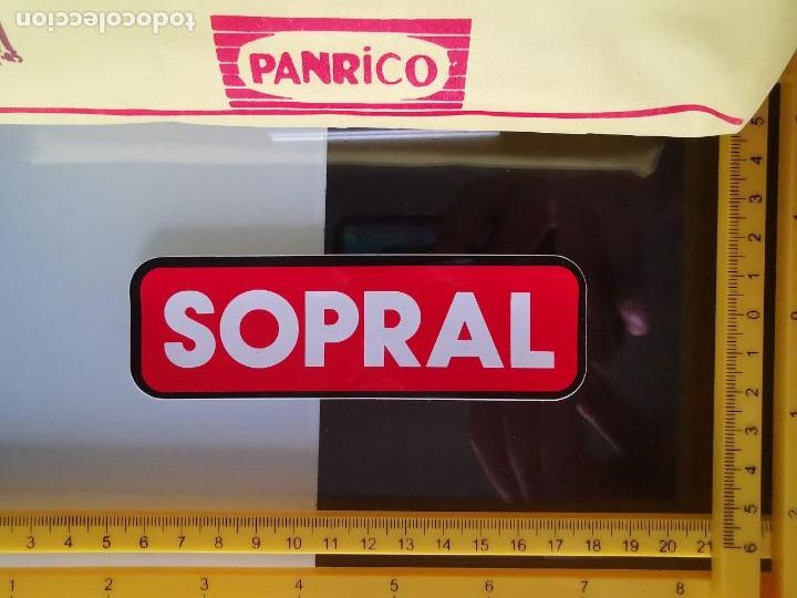 Pegatinas de colecci&oacute;n: CROMO PEGATINA SIN PEGAR PROMOSTAFF - MARCAS - SOPRAL RACING TEAM