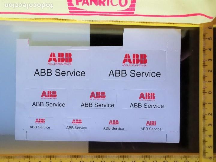 Pegatinas de colecci&oacute;n: CROMO PEGATINA SIN PEGAR GRAN FORMATO PROMOSTAFF - MARCAS - ABB ASEA BROWN BOBERY INGENIEROS