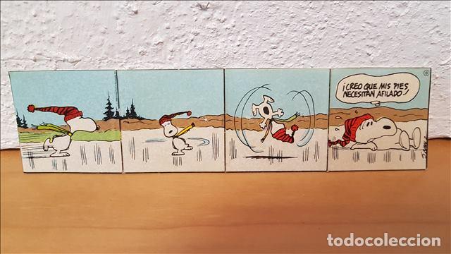 Pegatinas de colecci&oacute;n: pegatina tira comic snoopy..20x5 cm - pegatina