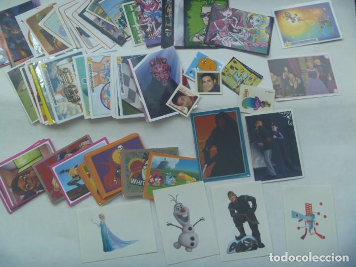 Pegatinas de colecci&oacute;n: LOTE DE 50 PEGATINAS DISTINTAS COLECCIONES: VIOLETA, FROZEN, MONSTER HIGH, MUNDO, ANGRY BRIDS, ETC