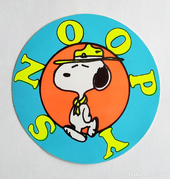 Pegatinas de colecci&oacute;n: ANTIGUA PEGATINA SNOOPY , SCOUT NARANJA FOSFORITO , A&Ntilde;OS 80 , NUNCA PEGADA 8,5 CMS