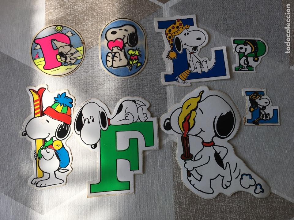 Pegatinas de colecci&oacute;n: 8 Pegatinas Dibujos Snoopy