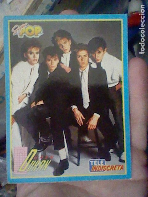 Pegatinas de colecci&oacute;n: DURAN DURAN SUPER POP TELE INDISCRETA PEGATINA SIN PEGAR NUNCA 11 X 8  CMS