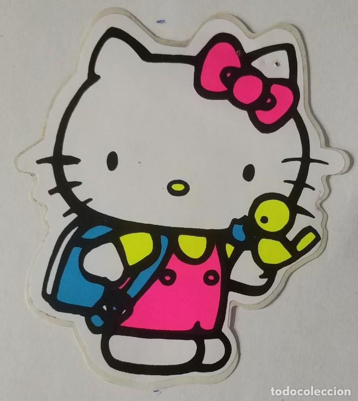 Pegatinas de colecci&oacute;n: ANTIGUA PEGATINA HELLO KITTY  , SIN PEGAR 11 CMS A&Ntilde;OS 80
