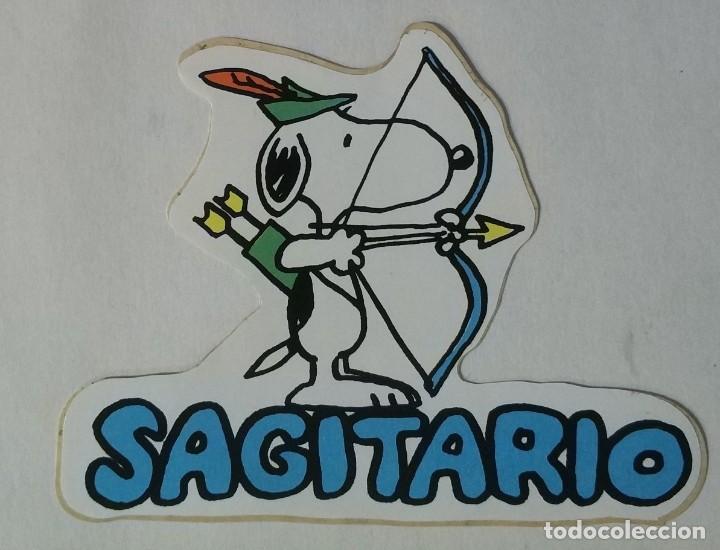Pegatinas de colecci&oacute;n: ANTIGUA PEGATINA SNOOPY HOROSCOPO SAGITARIO, SIN PEGAR 11 CMS A&Ntilde;OS 80