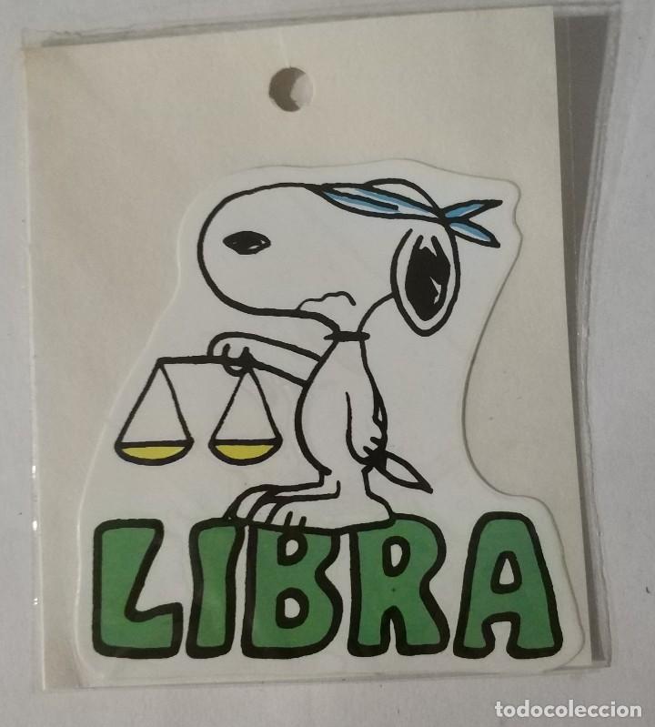 Pegatinas de colecci&oacute;n: ANTIGUA PEGATINA SNOOPY HOROSCOPO LIBRA, SIN PEGAR 11 CMS A&Ntilde;OS 80
