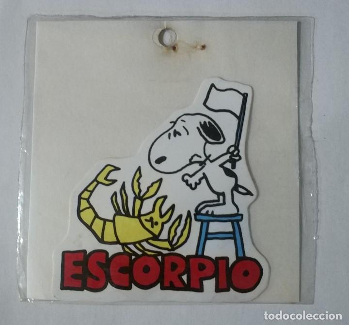 Pegatinas de colecci&oacute;n: ANTIGUA PEGATINA SNOOPY HOROSCOPO ECORPIO, SIN PEGAR 11 CMS A&Ntilde;OS 80
