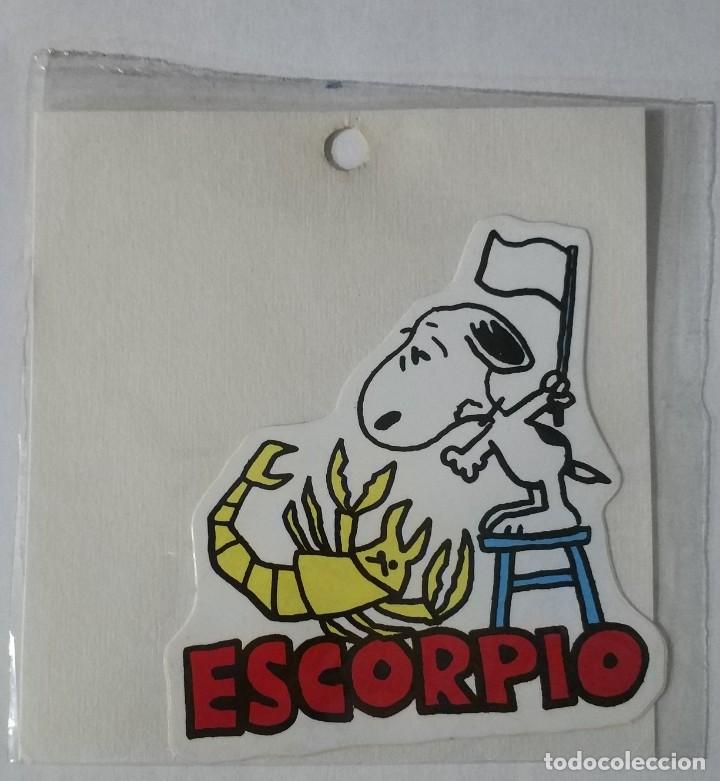 Pegatinas de colecci&oacute;n: ANTIGUA PEGATINA SNOOPY HOROSCOPO ECORPIO, SIN PEGAR 11 CMS A&Ntilde;OS 80