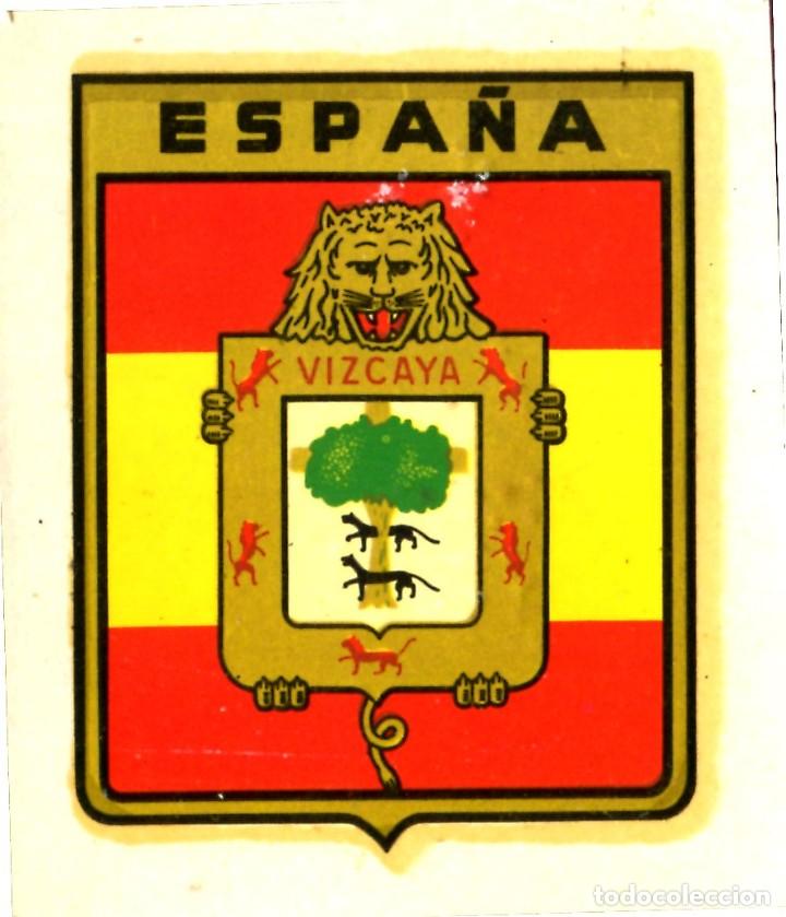 Autocollants de collection: PEGATINA / CALCAMONIA CHAVELI DE ESPA&Ntilde;A CON EL ANTIGUO ESCUDO DE VIZCAYA