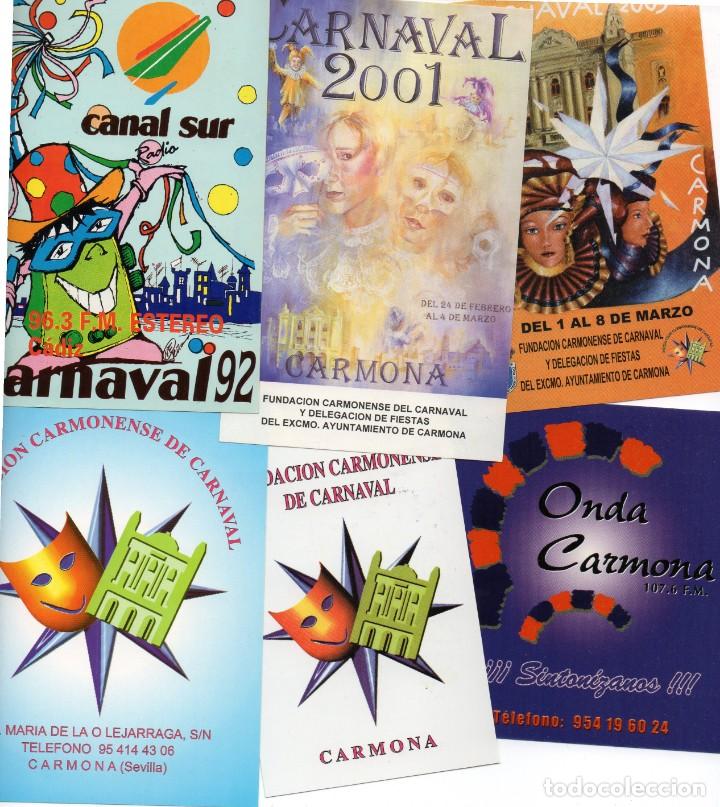 Pegatinas de colecci&oacute;n: CARNAVAL CADIZ Y CARMONA. PEGATINAS