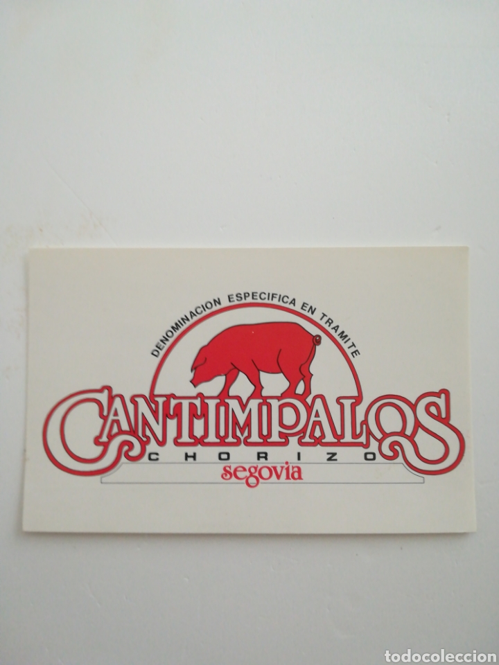 Pegatinas de colecci&oacute;n: Pegatina Chorizo Cantimpalos, tama&ntilde;o 85x55mm
