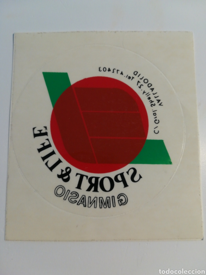 Autocolantes de cole&ccedil;&atilde;o: Pegatina Sport & Life Valladolid. En espejo. Tama&ntilde;o 100mm