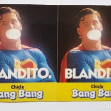 Pegatinas de colección: PEGATINAS CHICLE BANG BANG SUPERMAN. BLANDITO. Lote 203952392