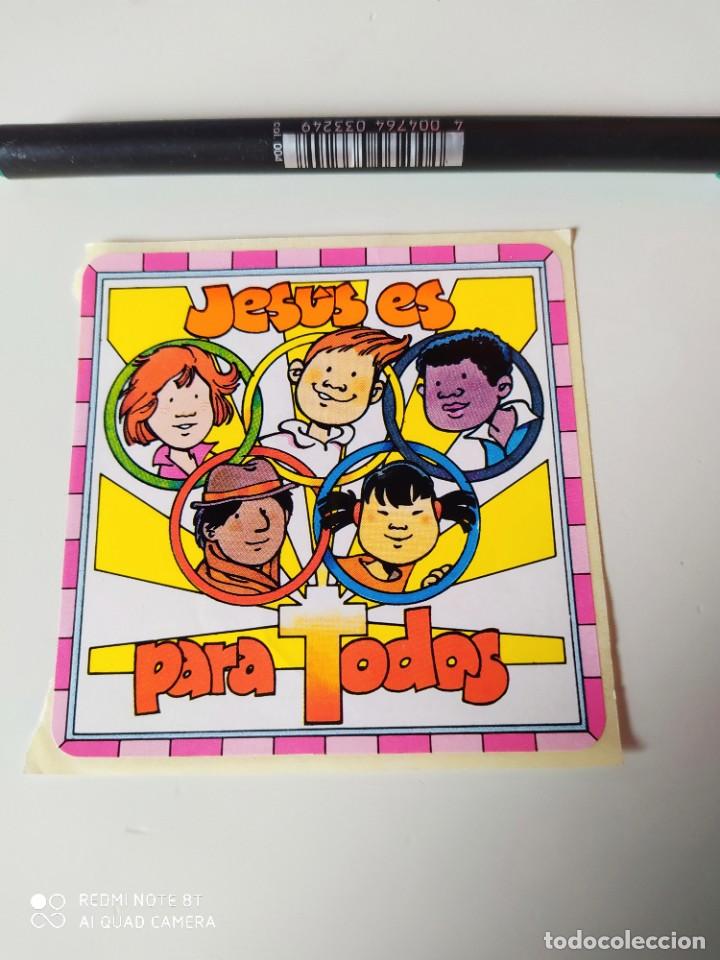 Pegatinas de colecci&oacute;n: PEGATINA JES&Uacute;S ES PARA TODOS RELIGIOSA