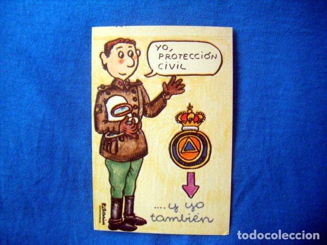 Autocollants de collection: PEGATINA YO PROTECCION CIVIL Y YO TAMBIEN A&Ntilde;OS 80 90